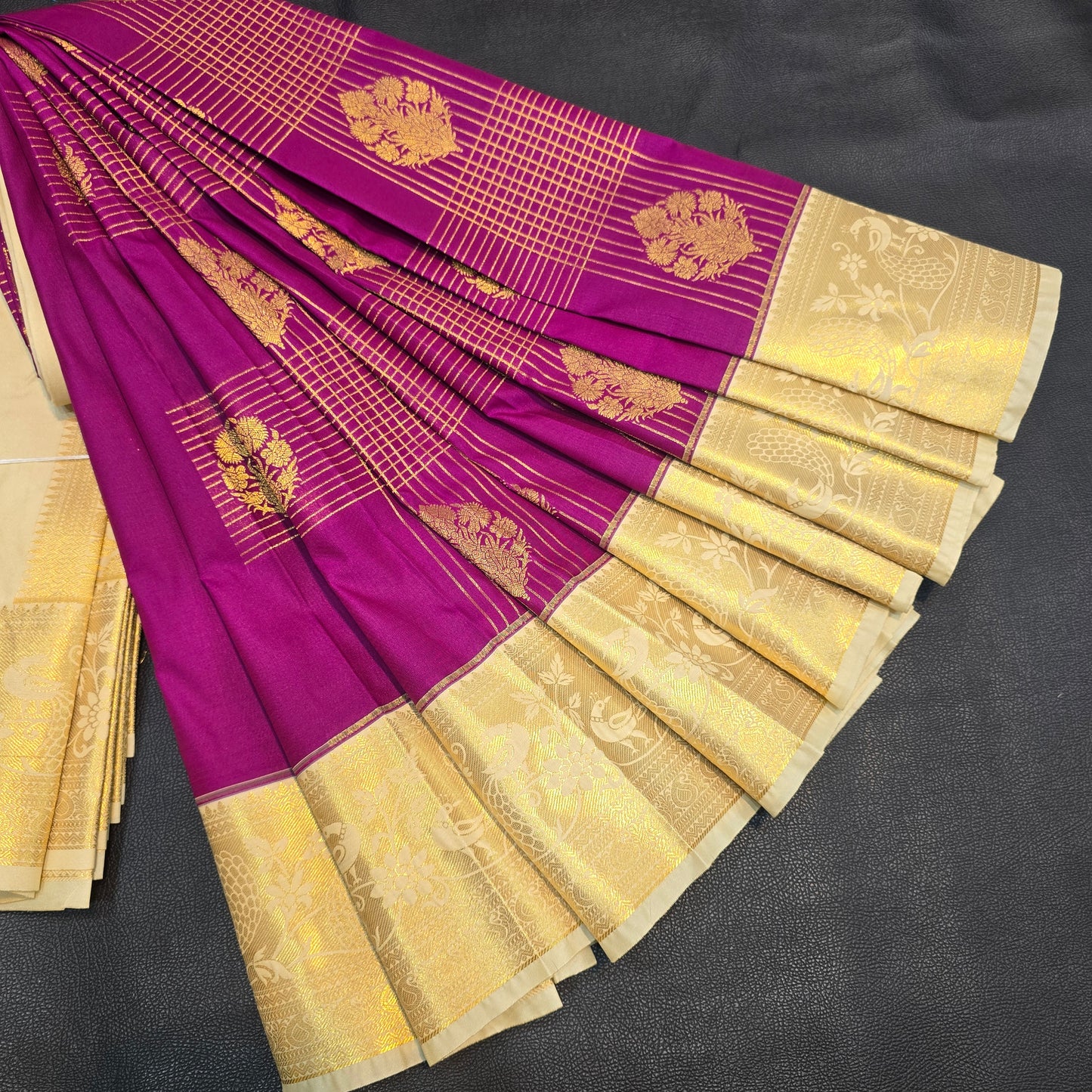 Royal Bloom Edition – Rani Pink with Heritage Gold Border