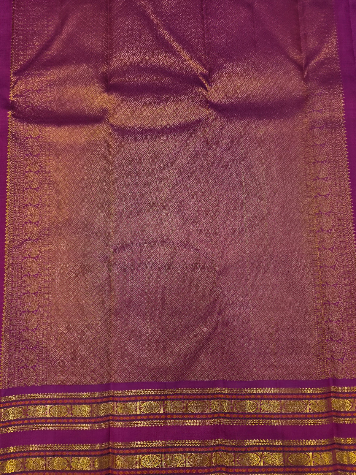 Mustard Yellow & Magenta Pure Silk Saree with Rich Zari Pallu | Traditional Wedding Saree AA-000225