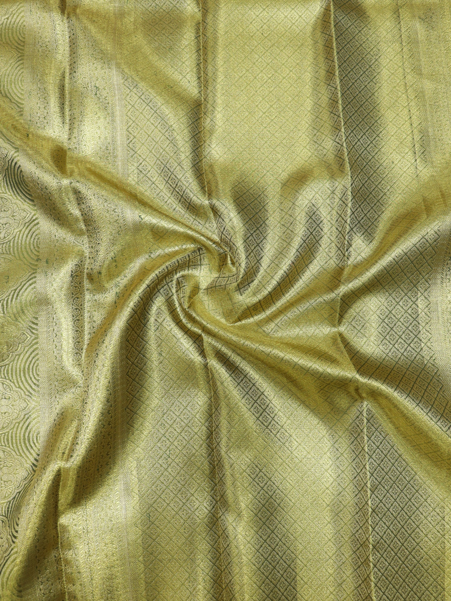 Kanchipuram Pure Silk Saree Green with Royal Blue Korvai Border | Bridal Traditional Saree