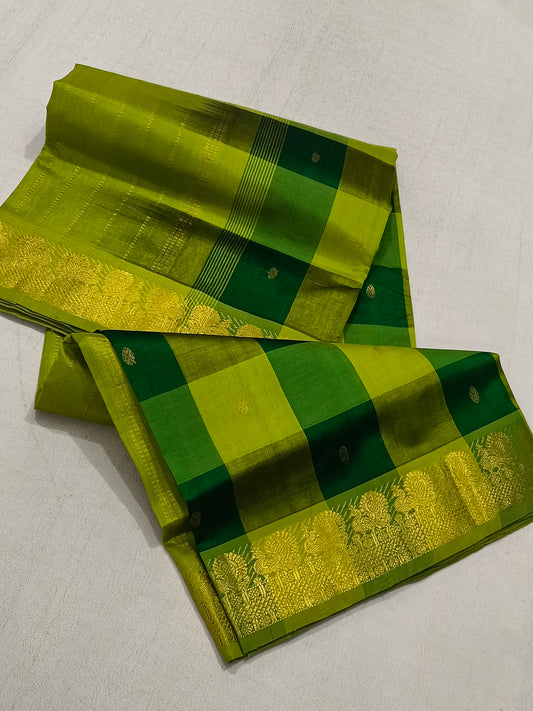 Paalum Pazhamum Green Silk Cotton Saree