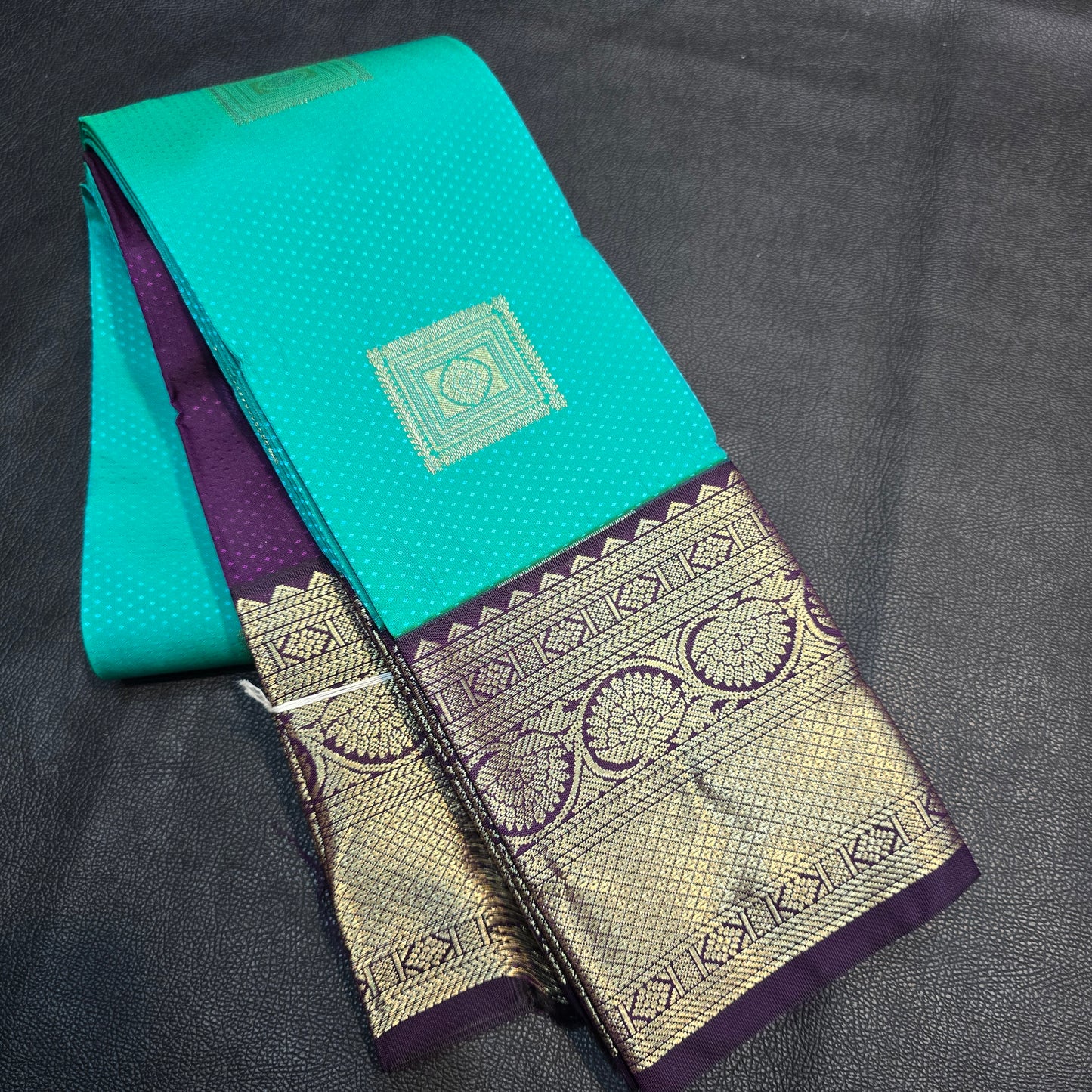 Luxury Look, Powerful Presence – Peacock Blue Zari Saree
