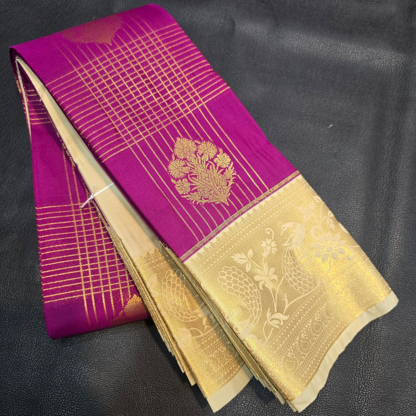 Royal Bloom Edition – Rani Pink with Heritage Gold Border
