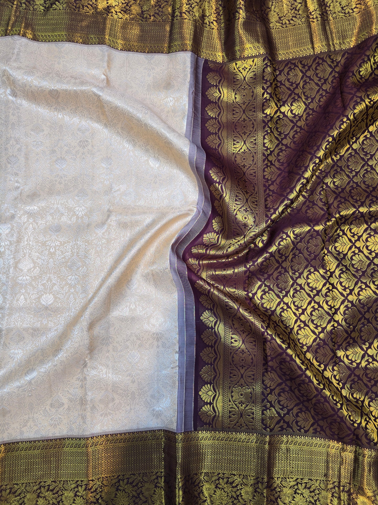 Rose Pink Kanchipuram Silk Saree with Maroon Zari Border Bridal Traditional Saree