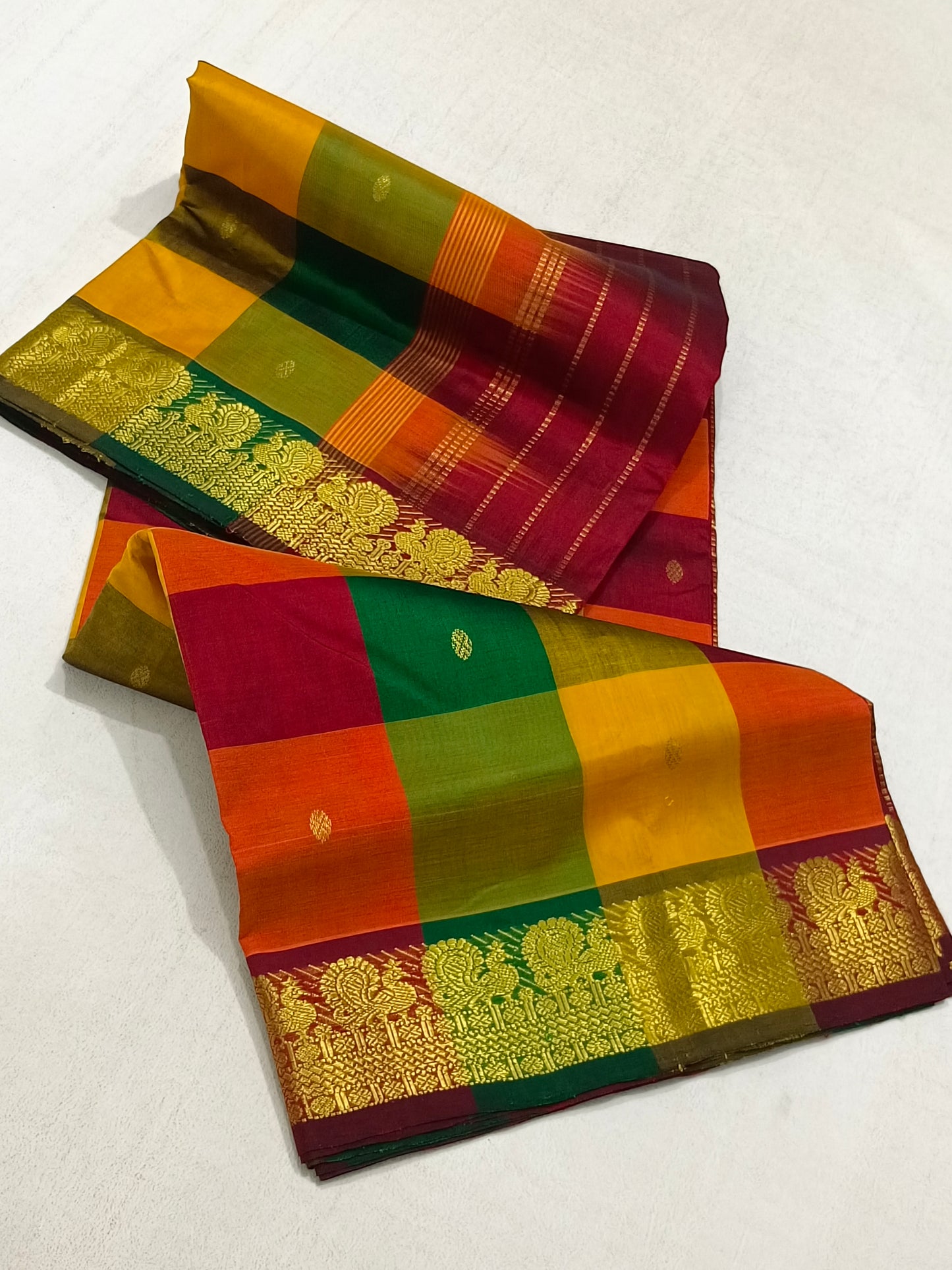 Paalum Pazhamum Silk Cotton Saree