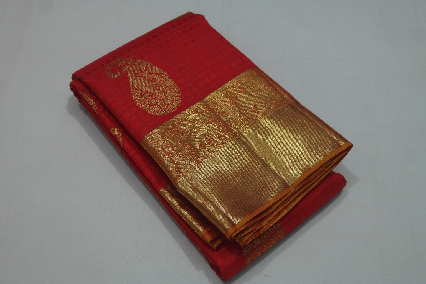 Royal Red Kanchipuram Bridal Saree