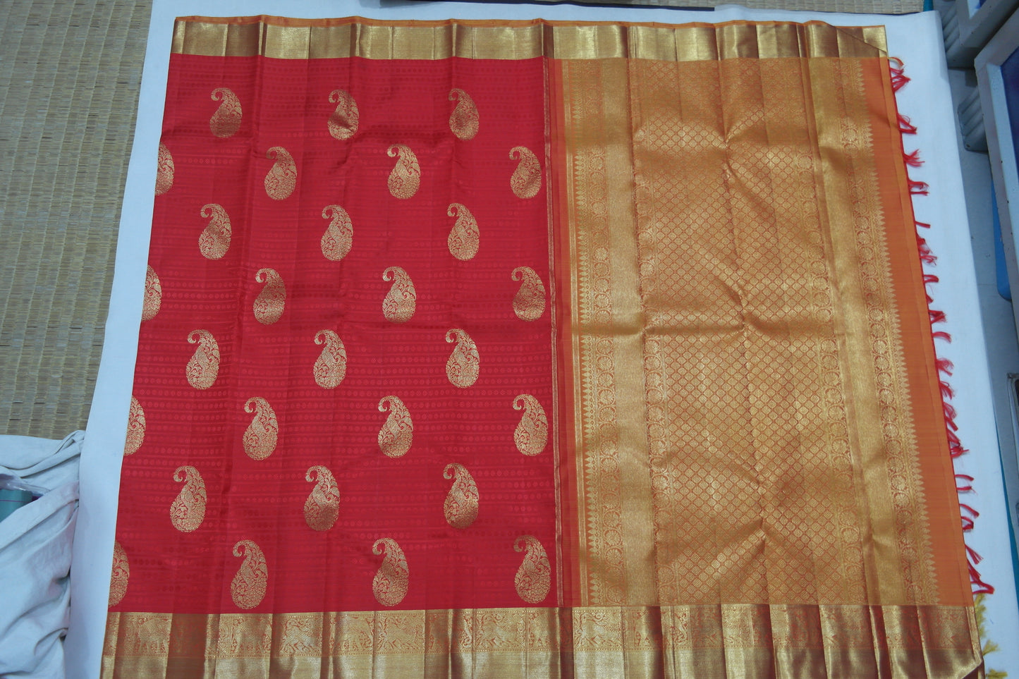 Royal Red Kanchipuram Bridal Saree