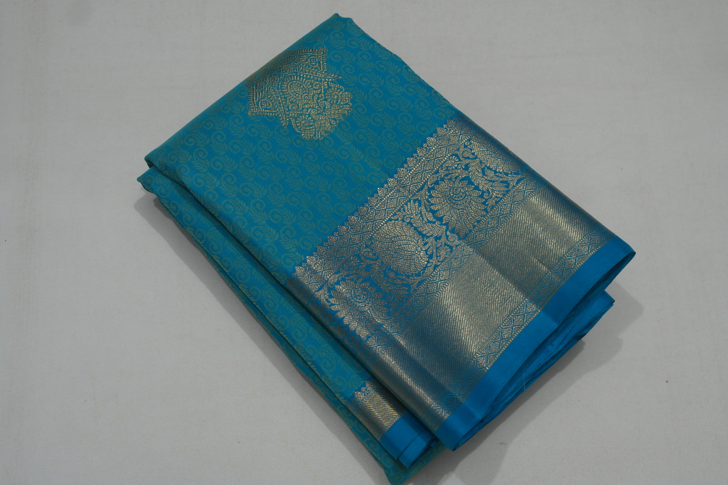 Blue Wedding Kanchipuram Silk Saree