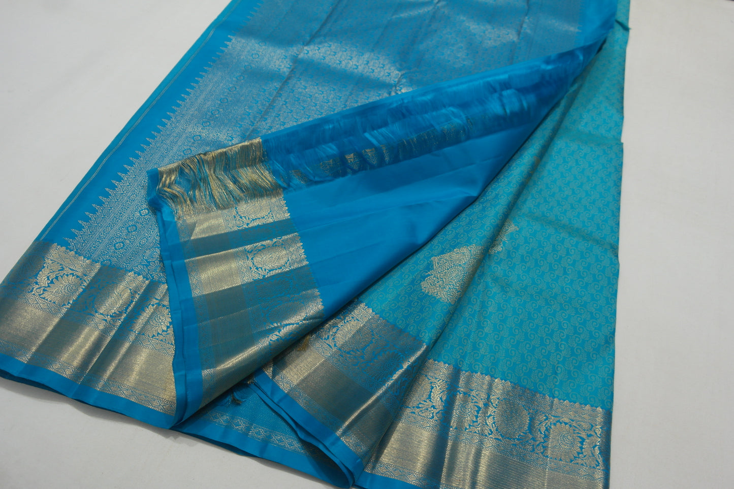 Blue Wedding Kanchipuram Silk Saree